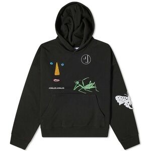 Jungles Jungles  Symbols Chenille Hoodie in Black S